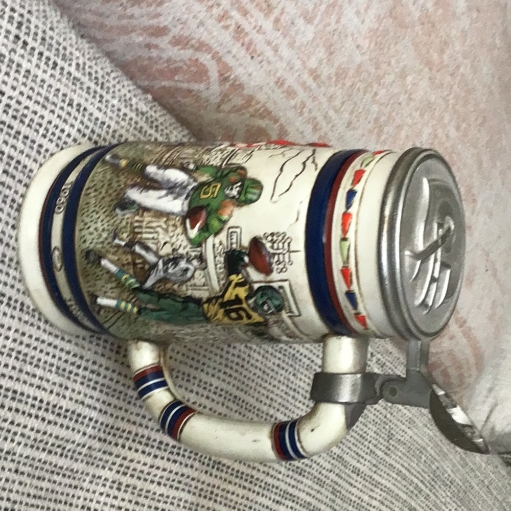 Vintage Avon Great American Football NFL Ceramic Beer Stein 8" Collectible 1983